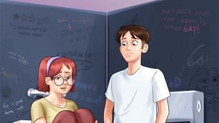 Summertime Saga Reworked - 5 in the College Toilets by Misskitty2k