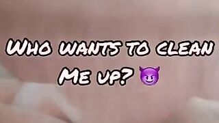 Dirty Talking Slut With Panties Stuffed In Her Mouth Gives Cuck Hubby Her Used Pussy