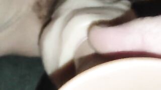 Hairy puss Love big dildo