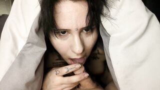 Goth Girl Cum in Mouth Compilation
