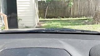Playing with my nipples in broad daylight