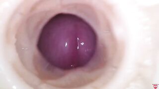 Internal camera. Creampie your pussy