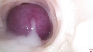 Internal camera. Creampie your pussy