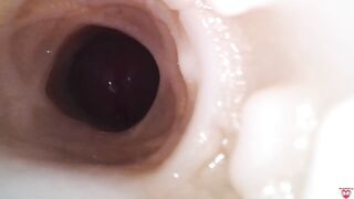 Internal camera. Creampie your pussy