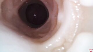 Internal camera. Creampie your pussy