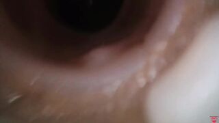 Internal camera. Creampie your pussy