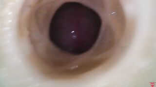 Internal camera. Creampie your pussy