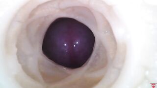 Internal camera. Creampie your pussy