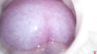 Internal camera. Creampie your pussy