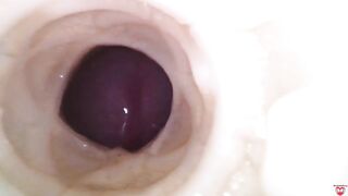 Internal camera. Creampie your pussy