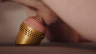 Swedish guy gently fucks his fleshlight