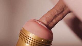 Swedish guy gently fucks his fleshlight