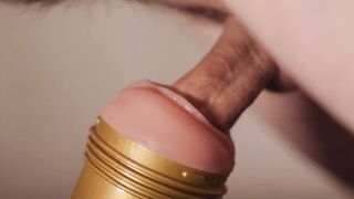 Swedish guy gently fucks his fleshlight