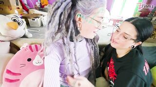 Thick Goth Girl's POV Tattooed Dick Ass Wrecking