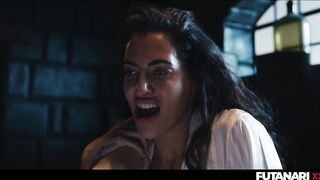 Lesbian Wife Turn Into Trans Shemale Sex Demon - Coco Bae Grows Futa Cock and Fucks Matty Mila