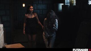 Lesbian Wife Turn Into Trans Shemale Sex Demon - Coco Bae Grows Futa Cock and Fucks Matty Mila