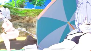 Hot Futa NTR at the beach