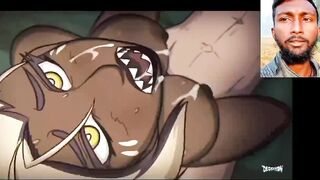 The hot man fucking the monster girl