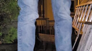 Pissing my jeans outside