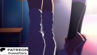 My hero academia Uraraka Futa hentai animation