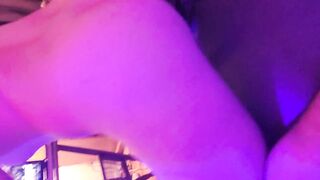 Submissive Impaled with dildo, moaning with pleasure